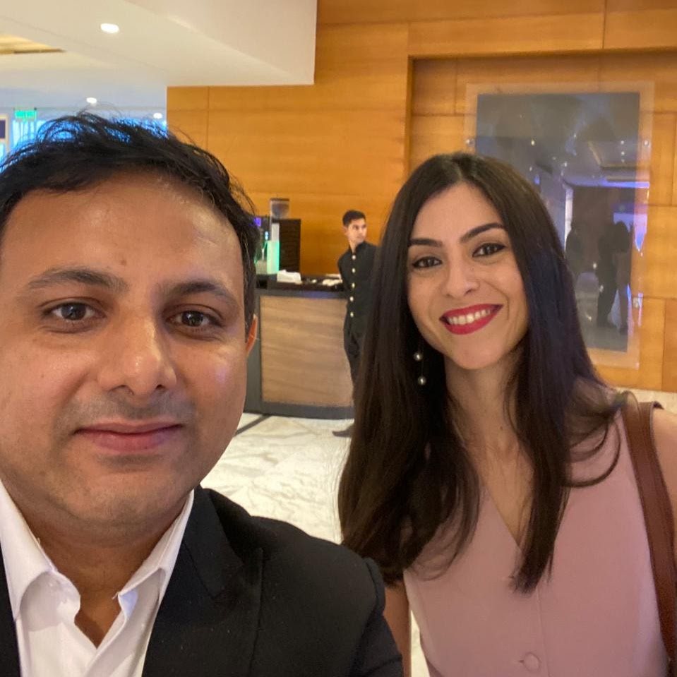 Gaurav Singhal: With Shereen Bhan, senior journalist